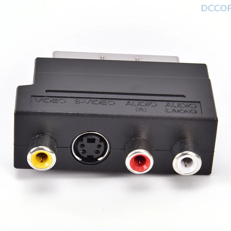 Scart Adaptor Av Bl…