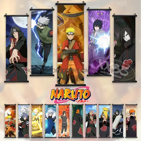 Naruto Poster Uchiha Itachi Dipinti appesi Pain Rolls Immagine Hatake Kakashi Home Decor Deidara Wall Art Namikaze Minato