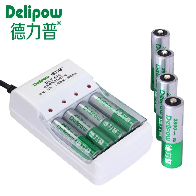 New No. 5 Charger Genuine High-capacity Rechargeable Battery Charger Kit 1 Charge 8 Electric Delipow Battery Rechargeable Li-ion