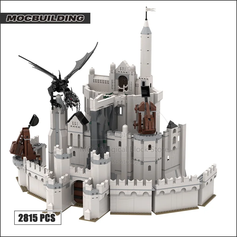 The Rings Movie Scene MOC Building Blocks White City Collection Minas Tirith Technology Bricks Creative Model Toys Xmas Gifts