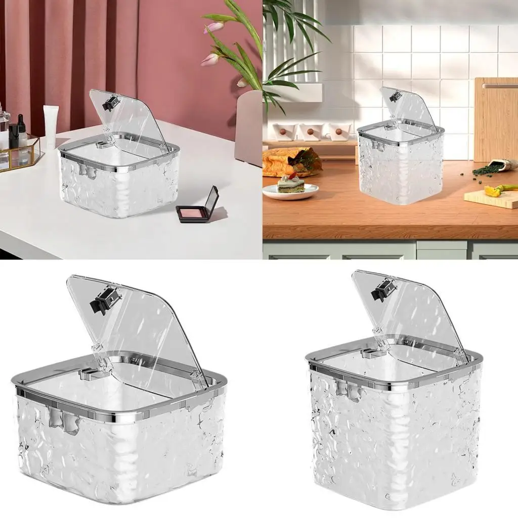 

Мини-настольный мусорный бак, мусорная корзина, многофункциональное ведро для мусорной бумаги с крышкой