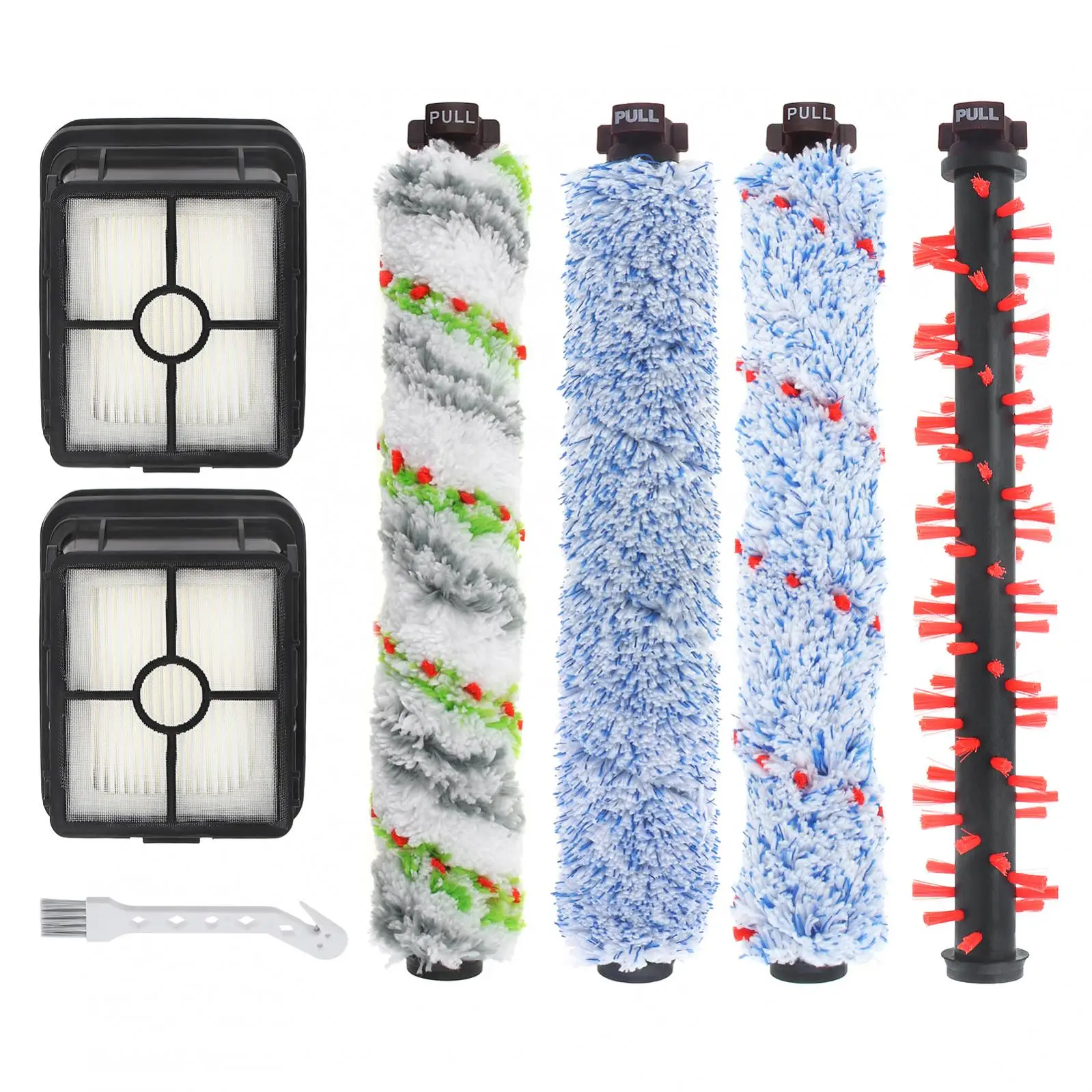4/5/6pcs Brush Roll 1868 Vacuum Filter 1866Kit Fit for Biss ell 1785R/1785/2306/2551 Vacuum Cleaner Brush,Replaceable Filter Set