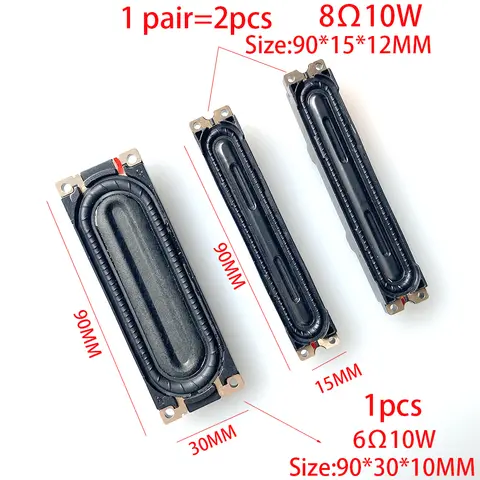 옵션 1PCS-1par-3PCS 삼성 TV 스피커 UA46C5000PR UA32C4000P BN96-12941B/C BN96-13406B 8ohms 10W 100% 테스트