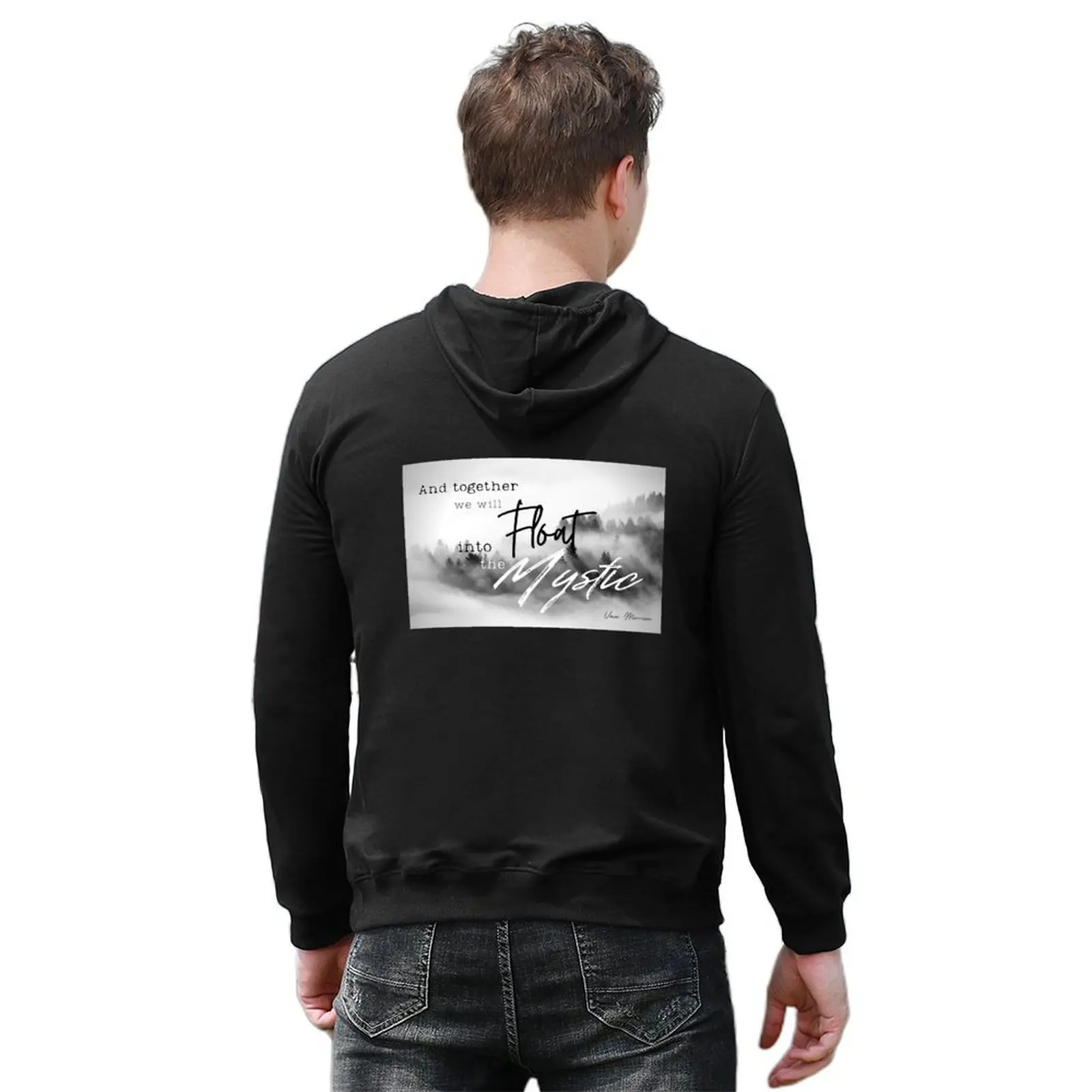 فان موريسون - Into The Mystic هوديي تي شيرت رجالي جرافيك تي شيرت رجالي ملابس رجالية ملابس رجالية بقلنسوة كبيرة الحجم