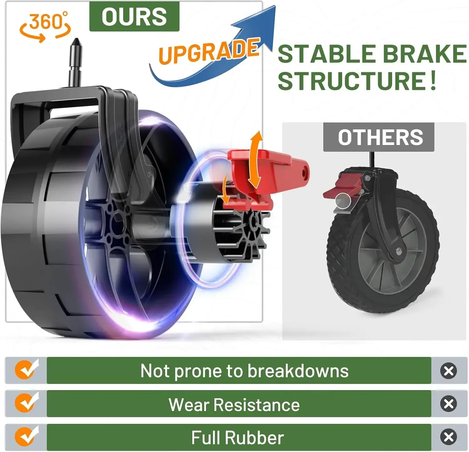 [شحن مجاني، وصول جديد! ] عربة ذات سعة كبيرة قابلة للطي ذات طابقين مع فرامل، عربة عربة ممتدة طويلة جدًا مقاس 54 بوصة، 450 رطلًا