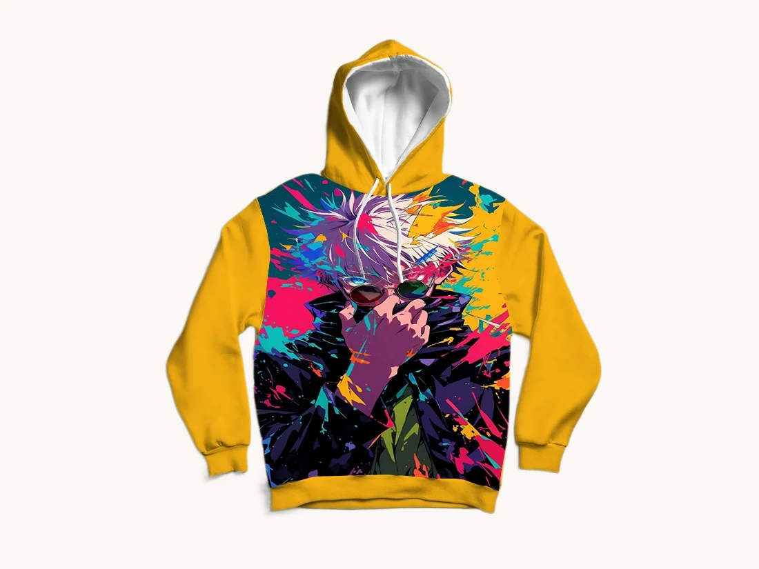 Hoodie Anime Bertema Perang Sihir, Naruto, dan Pembasmi Iblis, Cetak 3D, Musim Gugur dan Musim Dingin, Ukuran Besar untuk Dewasa dan Anak-Anak