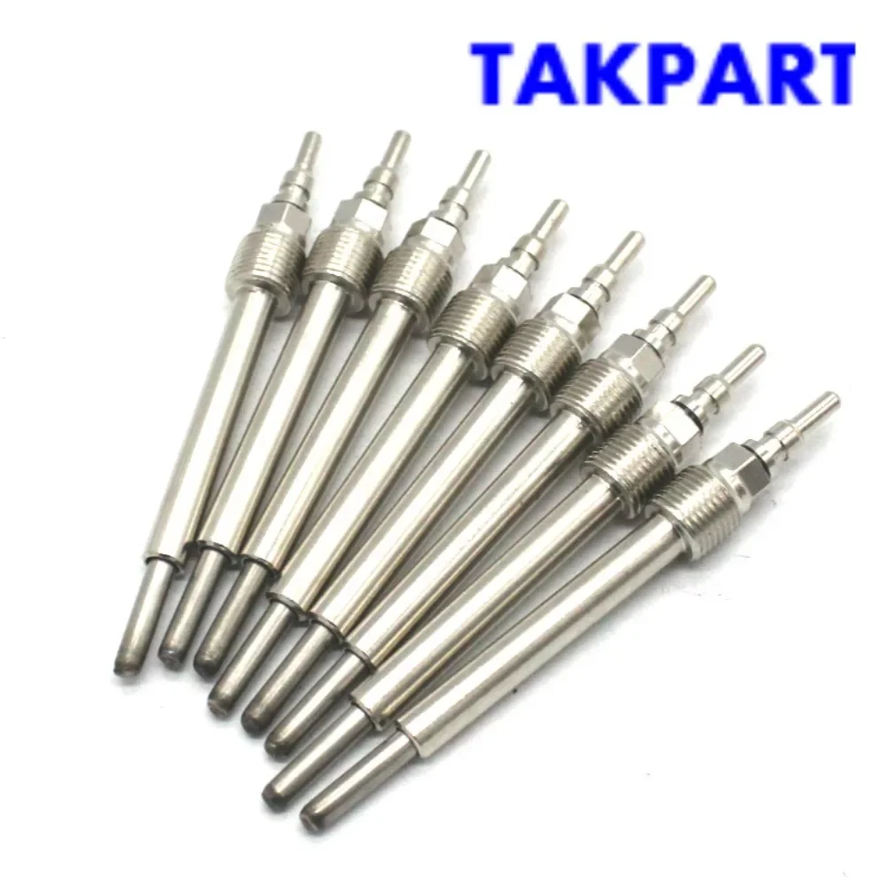 TAKPART 8Pcs Kit Diesel Heater Glow Plugs FOR 2004-06 FORD 6.0L 6.0 POWERSTROKE GLOW PLUG SET 4C3Z-12A342-AA