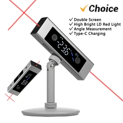 Laser Level Digital Angle Finder Angle Gauge Inclinometer with Backlight,Fast Precise Rechargeable Laser Measurement Device