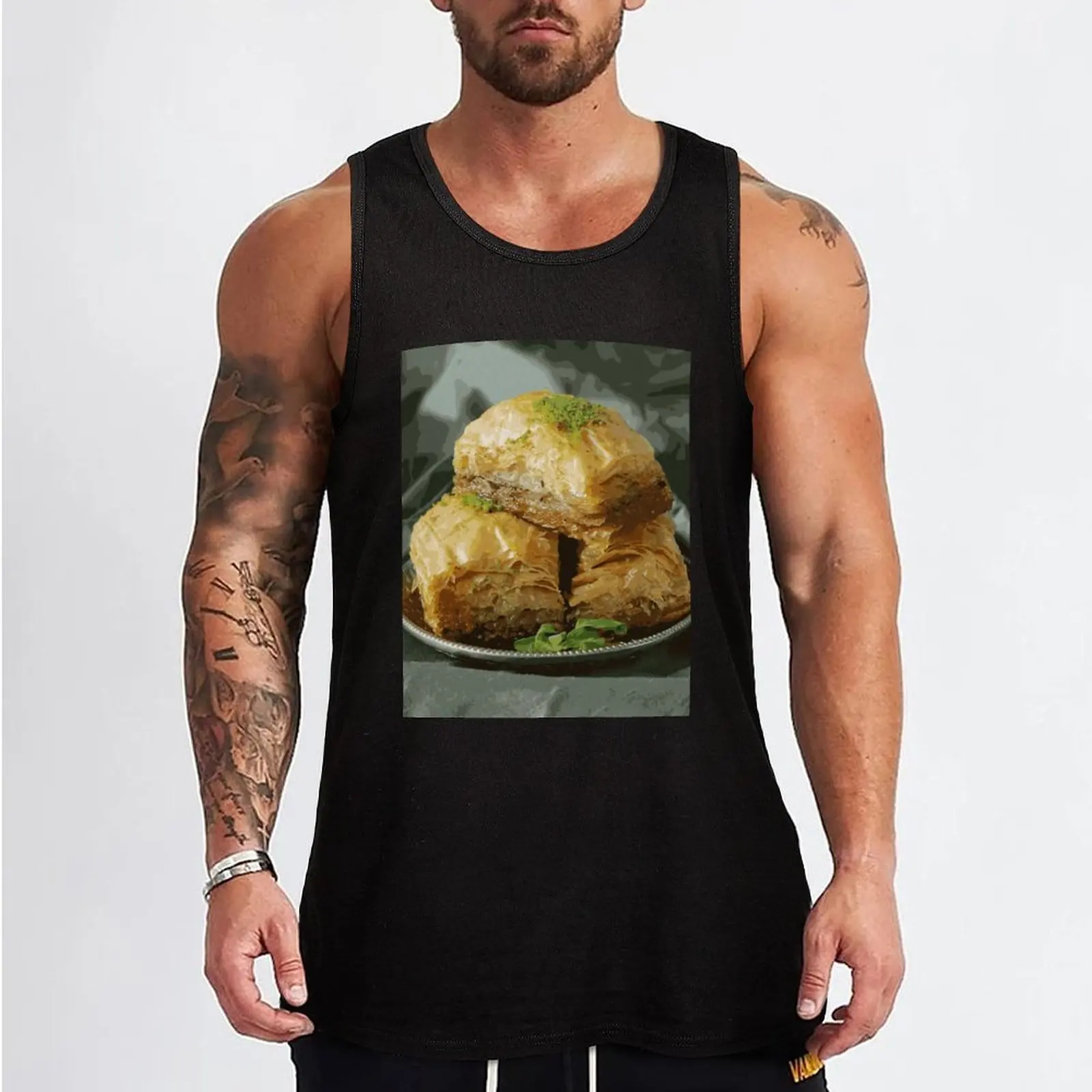 ???????? Baklava Tank Top T-shirt sports sleeveless vest men