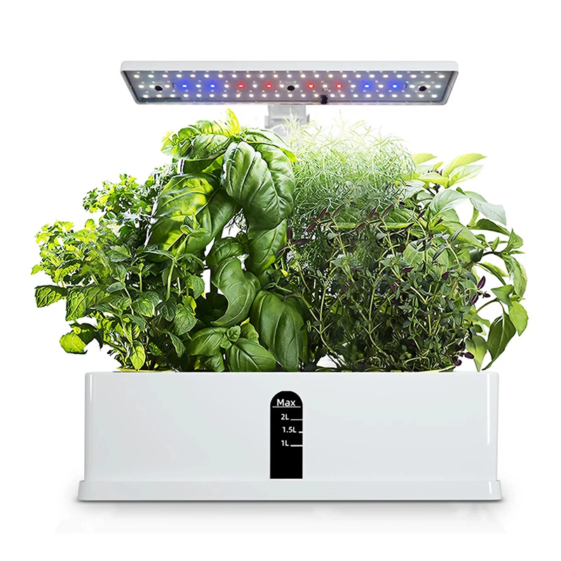 

Hydroponics Growing System Indoor Smart Automatic Timer Garden Planter Nursery Pots Height Adjustable 9Pods Indoor Herb Garden