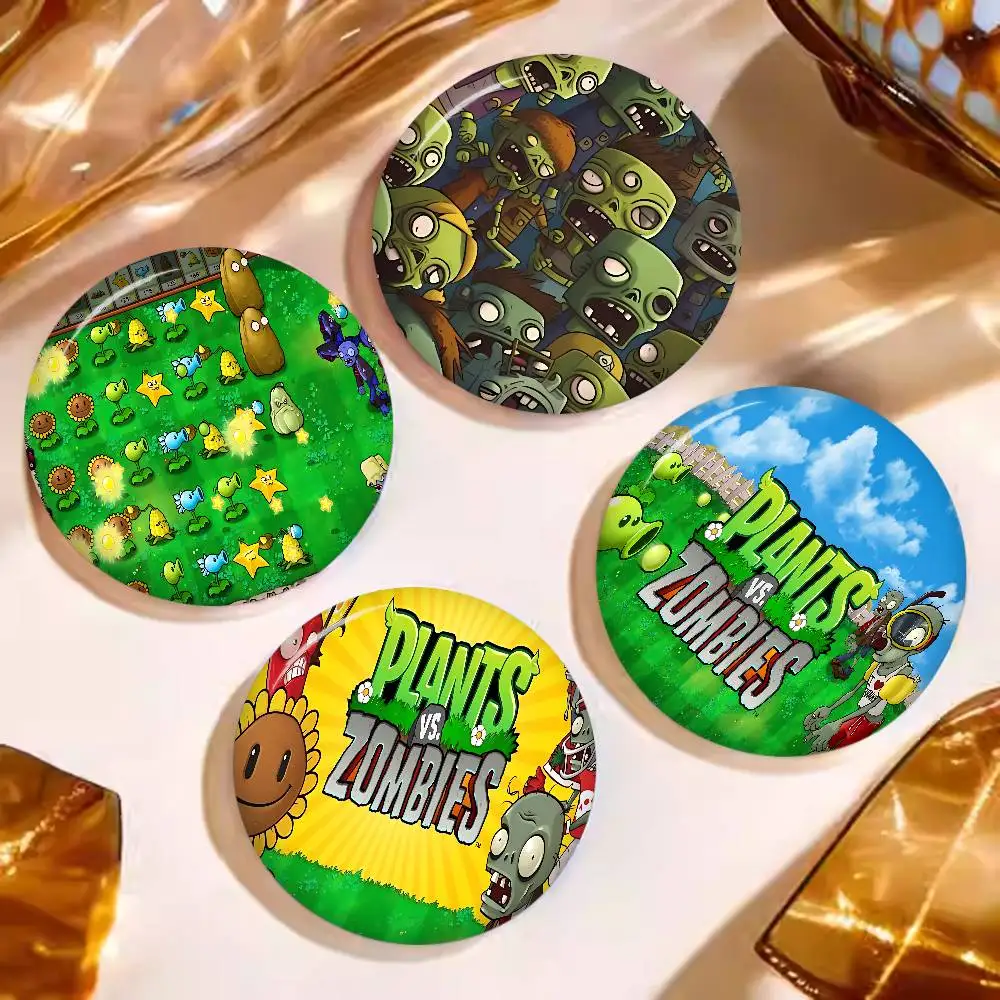 P-Plants-vs-Zombie Cartoon Customizable Soft Button Pin For Women Creative Jewelry Funny Badge Cartoon Lover Hat