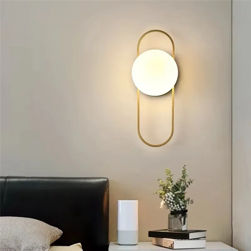 AA01-الممر الممر ضوء وحدة إضاءة LED جداريّة مصباح لغرفة المعيشة الفاخرة غرفة نوم السرير الفنادق خلفية ديكور المنزل الجدار الشمعدان