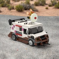 448PCS MOC Sweet Tooth Ice Cream Truck Building Blocks Creative Construction Toy Educational DIY Birthday Gift for Kids Boy Girl