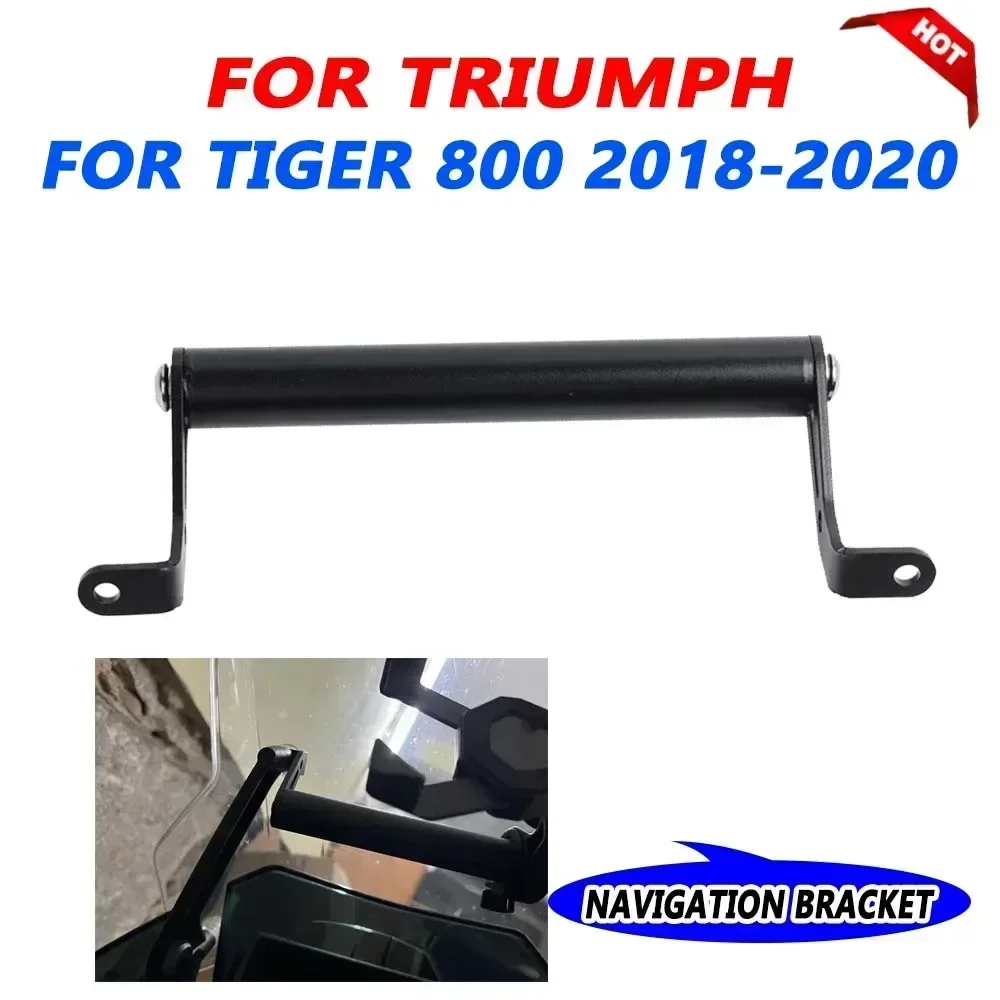 สำหรับ Triumph Tiger 800 Tiger800 2018 2019 2020ระบบนำทางชิ้นส่วนรถจักรยานยนต์ขายึดโทรศัพท์มือถือ GPS ที่ยึดแผ่นโทรศัพท์อัจฉริยะ