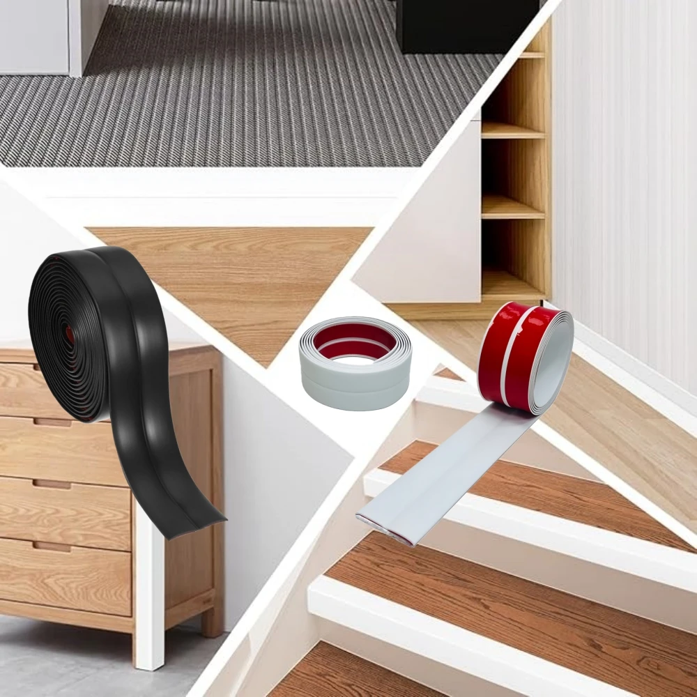 1 Stück 118,11 Zoll x 1,57 mm selbstklebender Kantenstreifen Holzbodenbelag Holzmaserung Kantenstreifen Keramikfliesen Kanten PVC Nahtschnalle