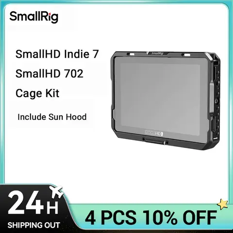 SmallRig Cage mit Sonnenhaube für SmallHD 702 Touch-Monitor-Käfig-Kit für SmallHD Indie 7 CMS 2684