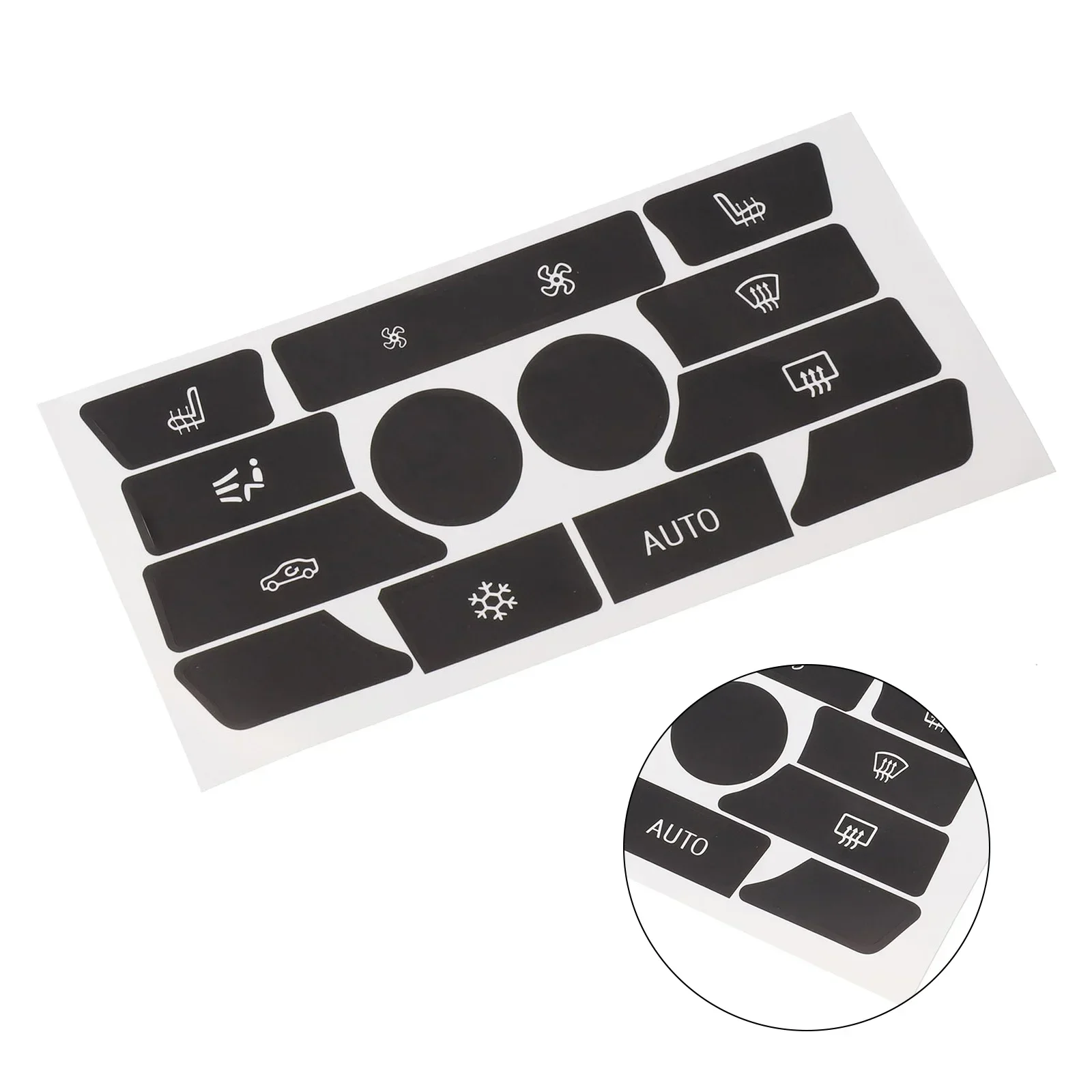 For BMW 5 Series 7 Series X6 F10 Car Air Condition AC Climate Control Button Repair Stickers Decals Styling Decors Repair Sticke