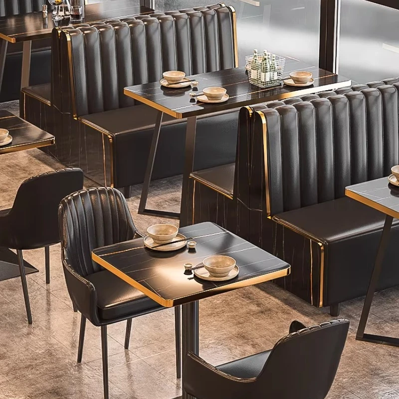 

Industrial style retro clear bar cafe table and chair combination commercial