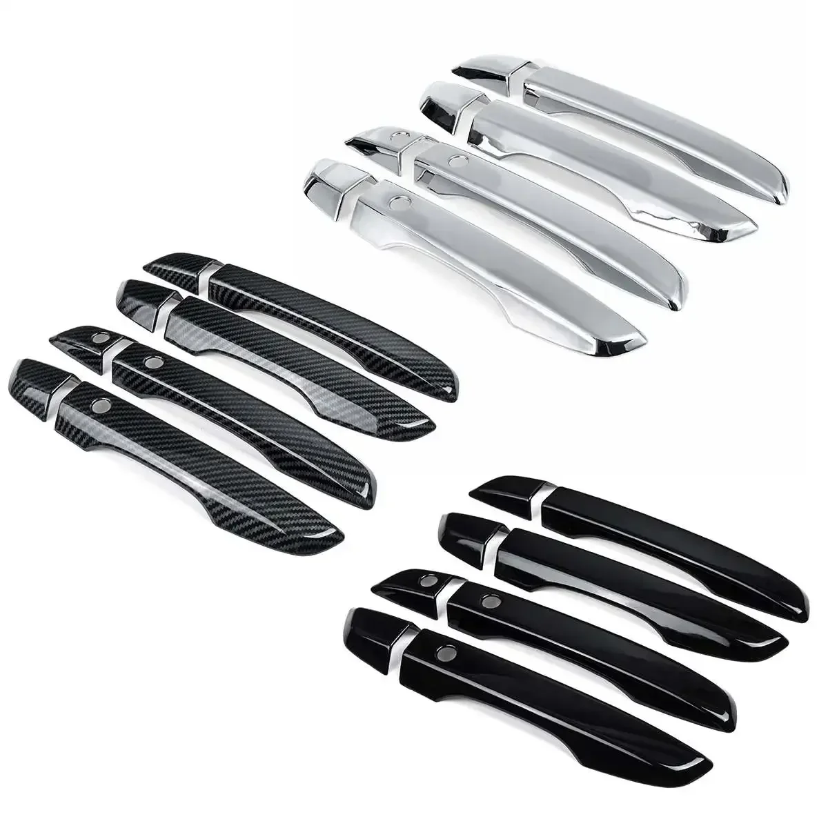 8pcs/Set 4 Door Handle Covers with Keyless Exterior Door Handles Covers For Honda for Civic 10th 2016 2017 2018 2019 Body Kit