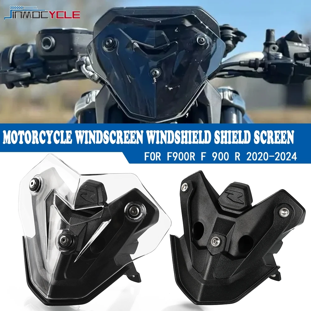

2024 F900R Motorcycle Windscreen Windshield Shield Screen With Bracket For BMW F 900 R F 900R F900 R 2021 2022 2023 Accessories