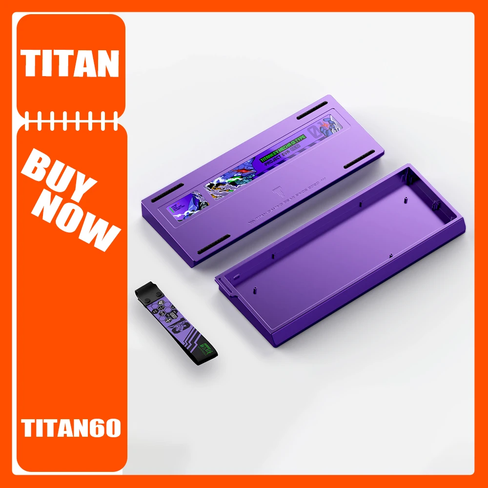 Titan Nation Titan60 Keyboard Shell Aluminium Alloy CNC Mechanical Keyboard Case Wooting MAD60 GH60 PC Gamer Accessories Custom