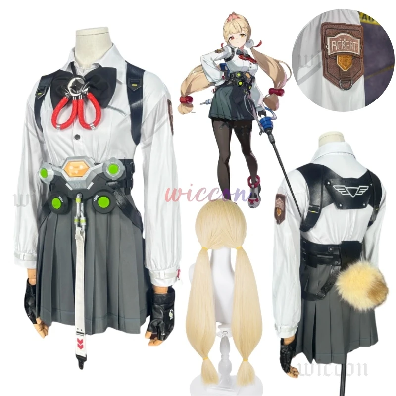 

Game Zenless Zone Zero Alice Cosplay Thymefield Costume Wig Tail Ears Ball Headwear Party Uniform Halloween Play Role Outfits