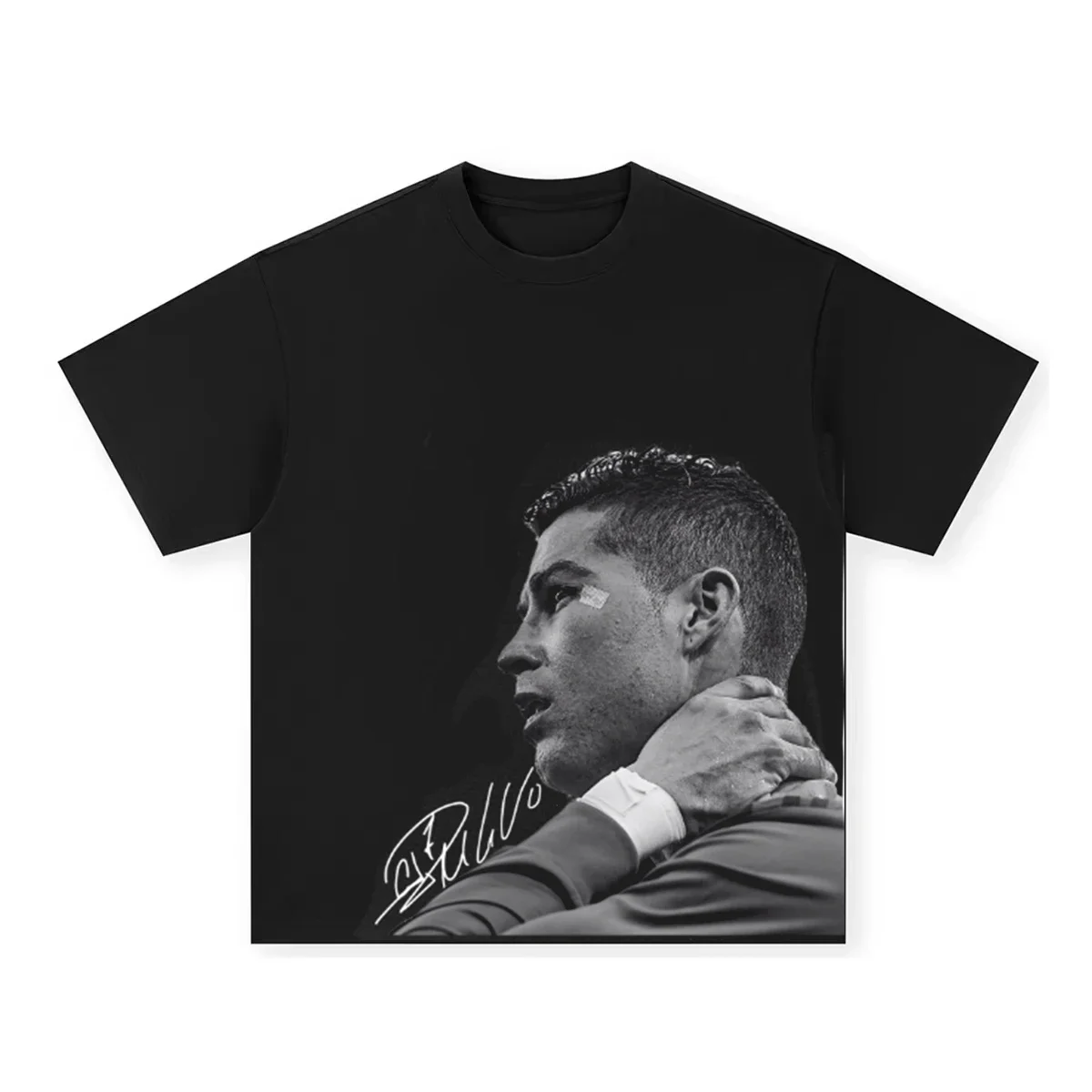 

Cristiano Ronaldo Football Superstar Super Fashion Printed Short Sleeve T-shirt Men Distress American Women Tshirt 2025