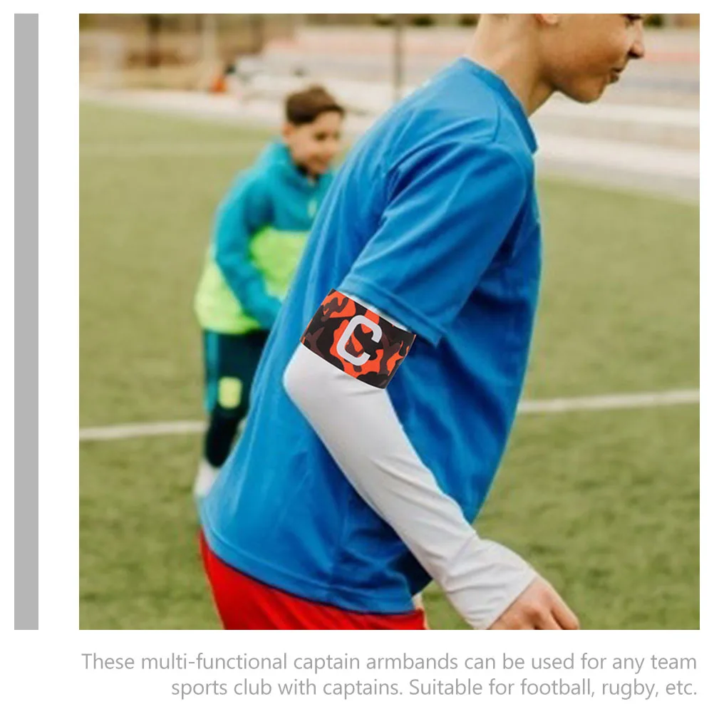 

3Pcs Football Captain Armbands Elastic Arm Bands Adjustable Sports Arm Straps Night Running Gear Safety Accessory