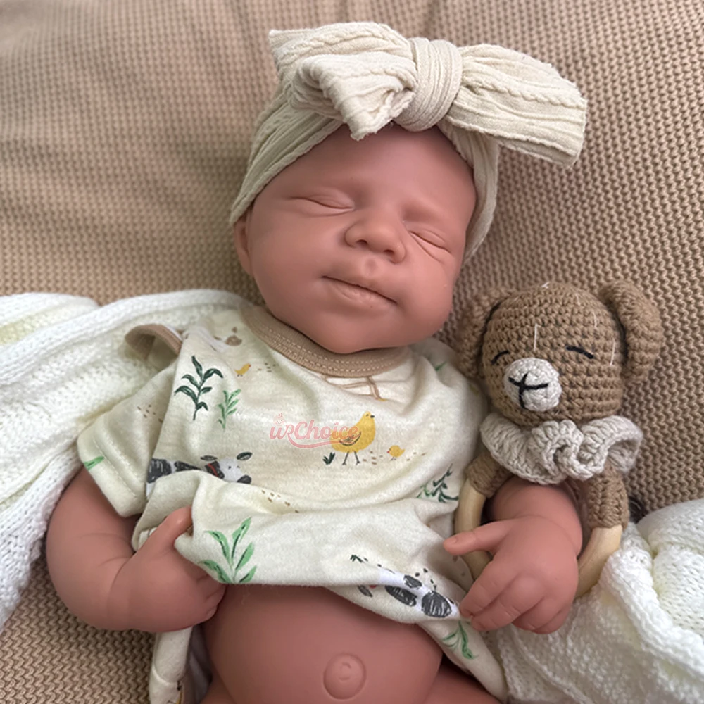 Boneca não pintada 19inch Pascale Baby Girl / Boy Full Soft Silicone Reborn Boneca Custom Washable Blank Bebe para Artista Pintor Presente