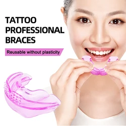1pc Dental Braces Transparent Teeth Protector Mouth Trays Bruxism For Permanent Makeup Lips Tattoo Tools Supply Protection