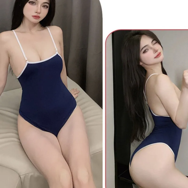 Sexy Lingerie Japanese Students\' Deadly Storage Water Clothing Bodysuit Temptation Women Open Deadpool Water One Piece Swimsuit