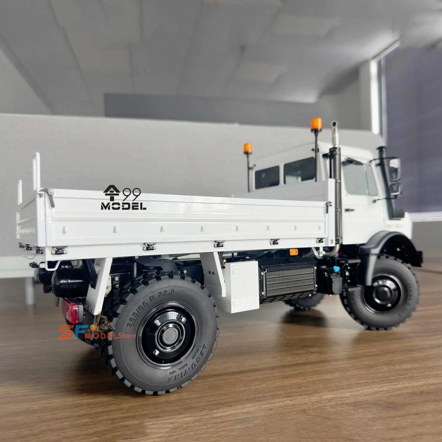 Camión U4023 RC, escala 1/14, 4X4, Control remoto de Metal, camión todo terreno LESU MT-44023, vehículo todoterreno con Control remoto, modelo de juguete