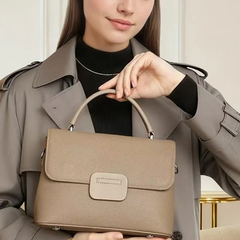 

Новая женская простая сумка-ракушка на одно плечо, модная классическая сумка через плечо для девушек, универсальная стильная маленькая квадратная сумка