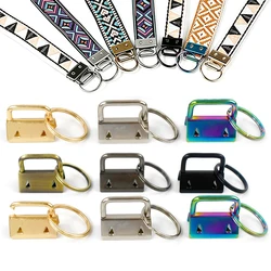 10/20Pcs 20/25/32mm Webbing Tail Clip Buckle Metal O Ring Clasp Keychain Bags Strap End Lock Stopper Buckles DIY Hardware Hook