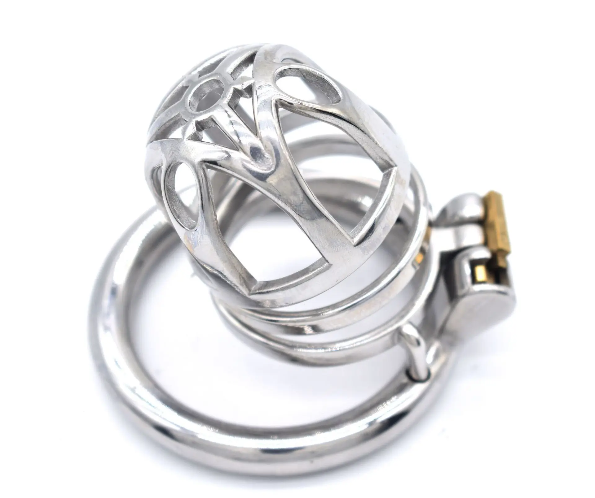 SXM Sex Toys Men Stainless Steel Metal Urethra Chastity Lock Penis Bondage Adult Chastity Cage Cock Restriction Abstainer Toy 2