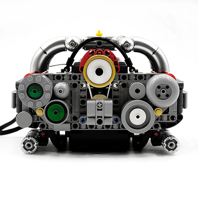 قالب King 10193 ألعاب الجزء الفني الخيالي محرك الملاكم الآلي بنة محرك متعارض أفقي هدية عيد الميلاد