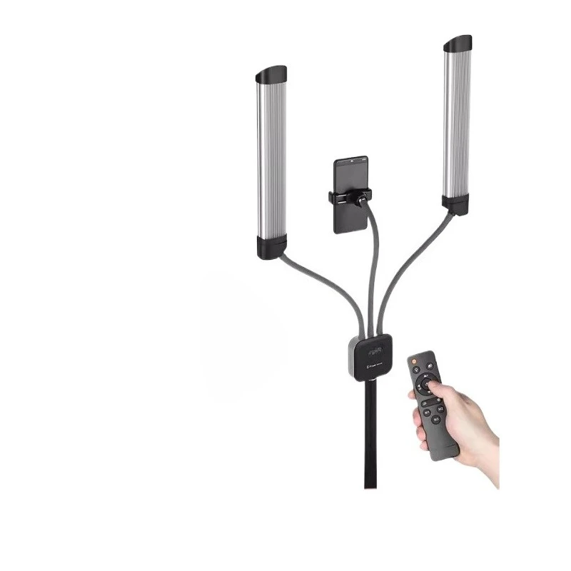 Double arm lamp live broadcast double head double color temperature filling light embroidery beauty beauty soft light