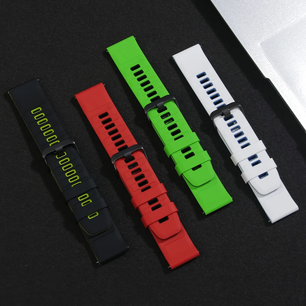 حزام سيليكون بلونين لساعة Redmi 5 Active Sport Strap سوار Correa لساعة Xiaomi Redmi Watch 5 Lite ملحقات الساعة الذكية