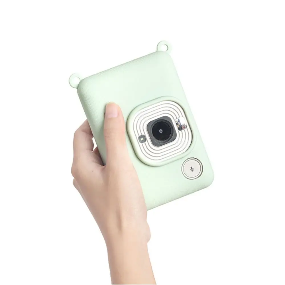 ซิลิโคนกล้องทันทีสีทึบสวมใส่ป้องกันนุ่มกันกระแทกสําหรับ Fujifilm Instax Mini Liplay