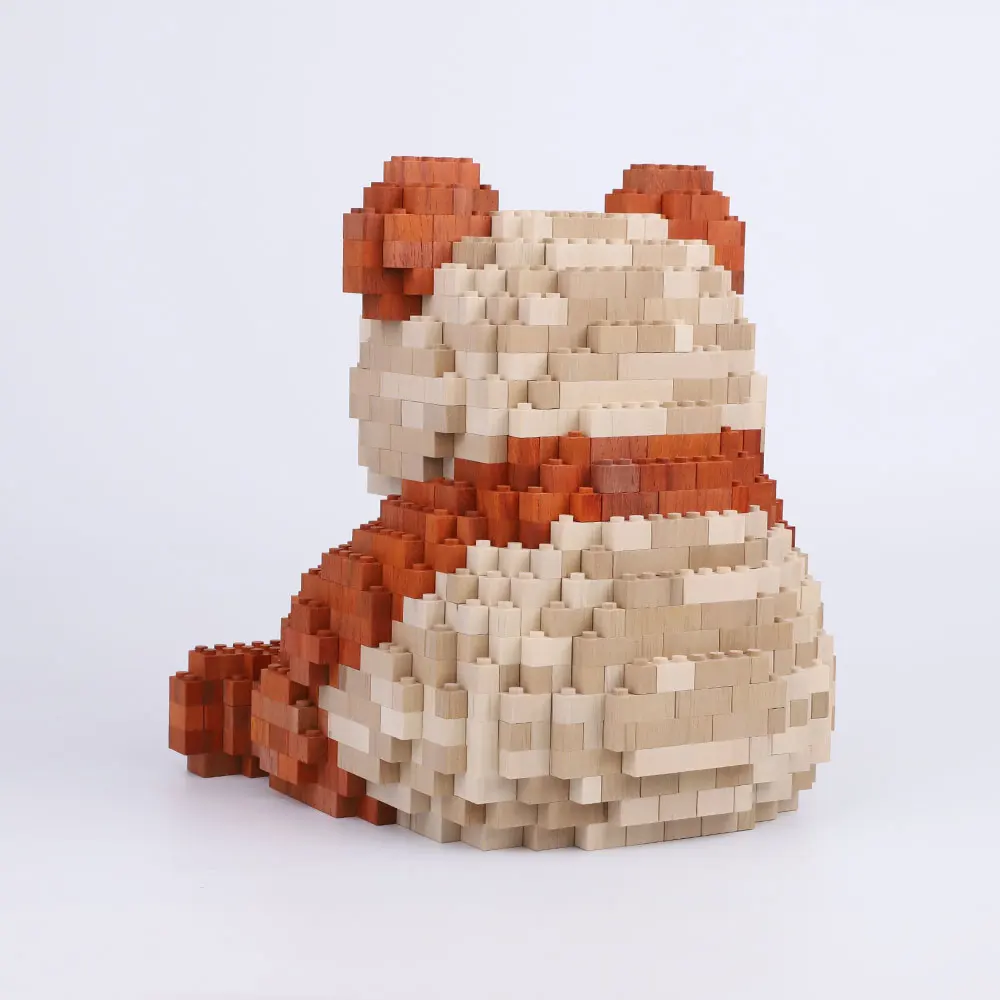 WD0002 Blocchi da costruzione in legno Panda