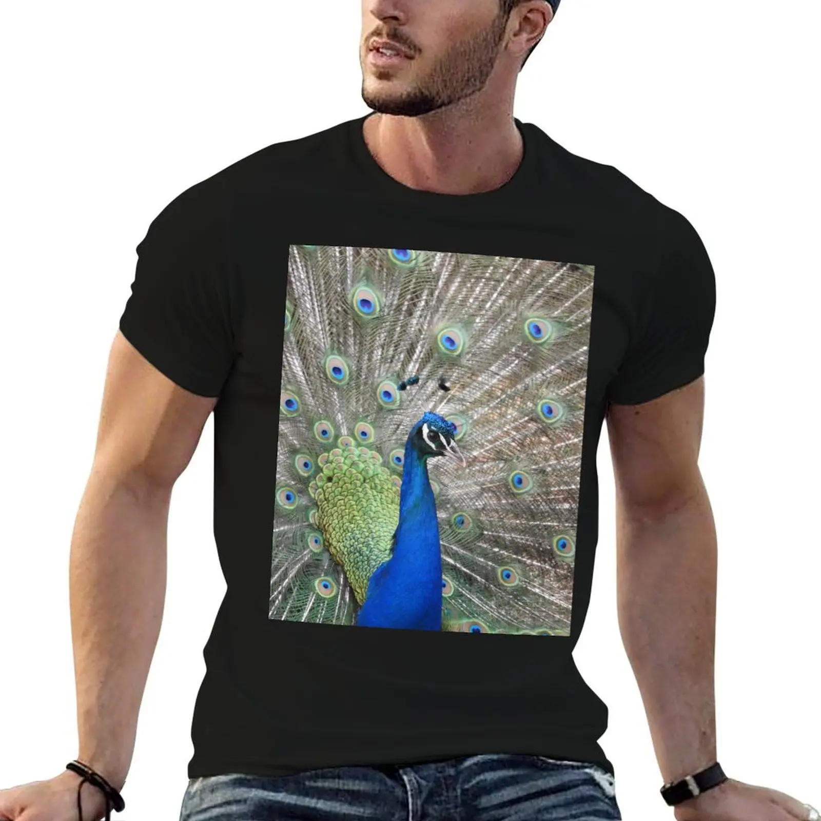 Peacock T-Shirt summer tops sports fans clothing for men