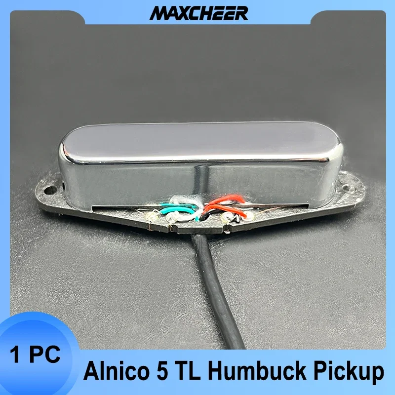 Alnico 5 Stacked Humbuck for TL Neck Pickup Noise Reduction Alnico 5 Vintage Tone Noiseless Split Coil for Electric Guitar