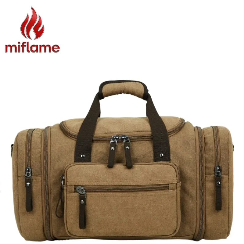Travel Duffel Bag Lightweight Large Capacity Canvas Weekend Getaway Gym Overnight Men's Crossbody
