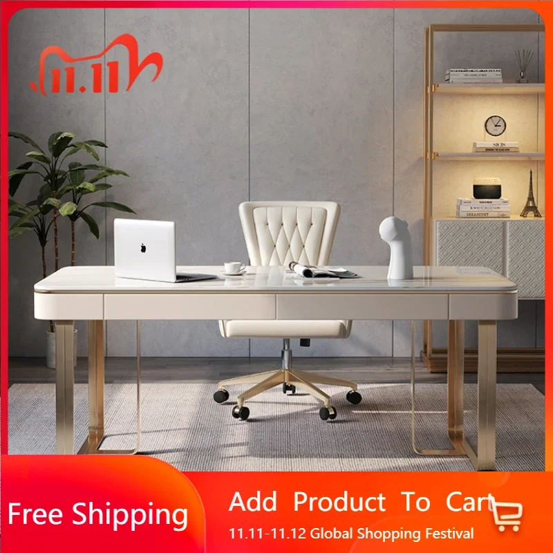 Minimalist Modern Wide Computer Desk Standing Organizer Big Study Executive Desk Home Office Japanese Scrivania Unique Furniture