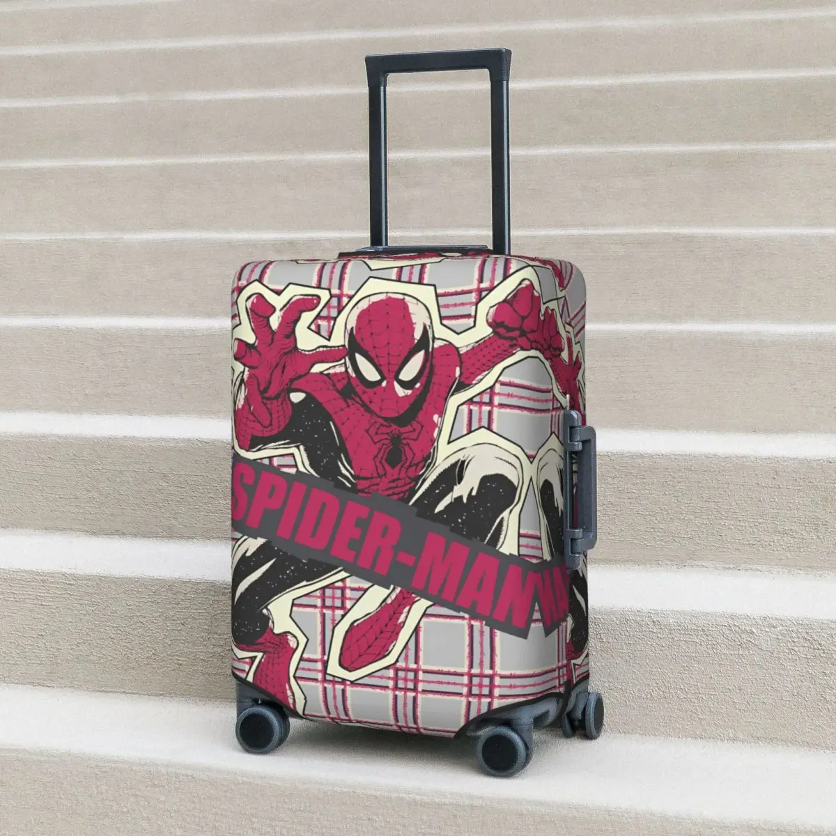 

Spider Man Paper Cut Out Graphic Suitcase Cover Business Vacation Strectch Luggage Accesories Protection