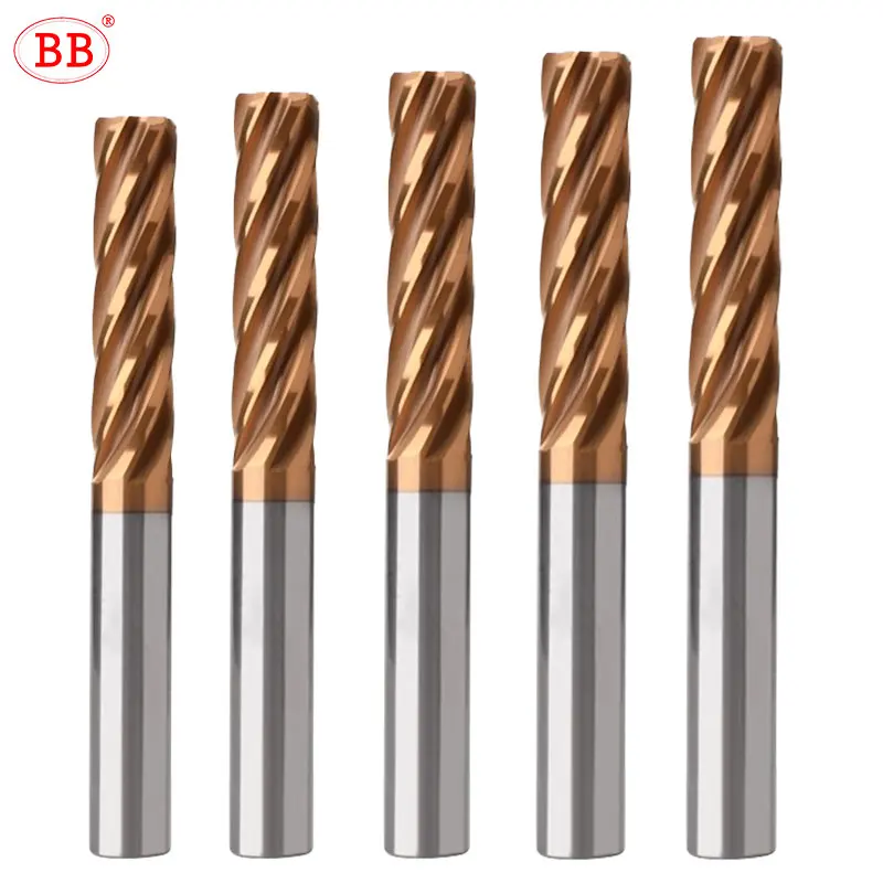 BB Machine Reamer Spiral Flute 7.14-8.67mm Solid Carbide Metal Cutter CNC for Metal Steel Tolerance Tool BB2055