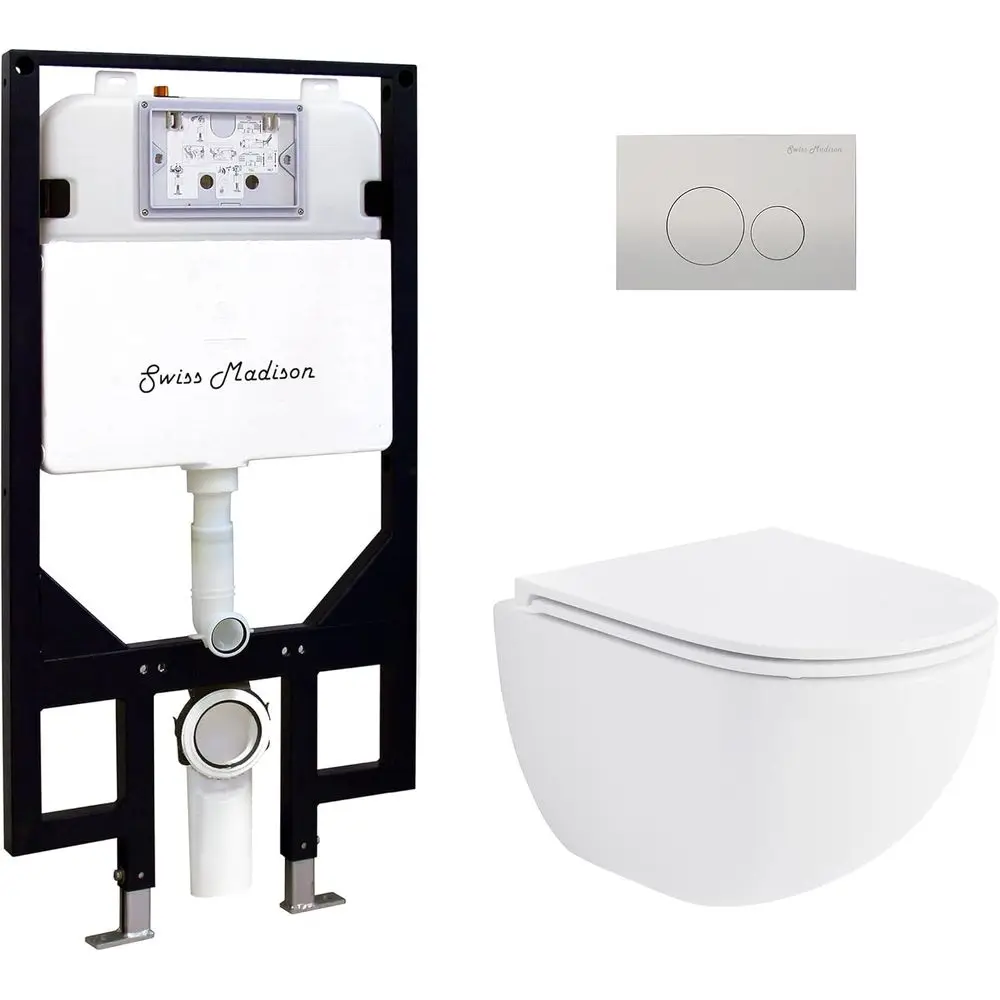 

Настенный унитаз, глянцевый белый