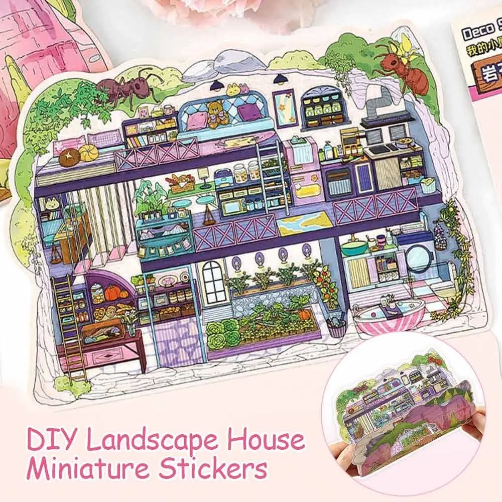 

My Cabin Series 7,0, миниатюрные коллекционные наклейки, наклейки для домашних животных, бумага, материал для скрапбукинга, сделай сам, наклейки для справочника, мультяшные наклейки «сделай сам»