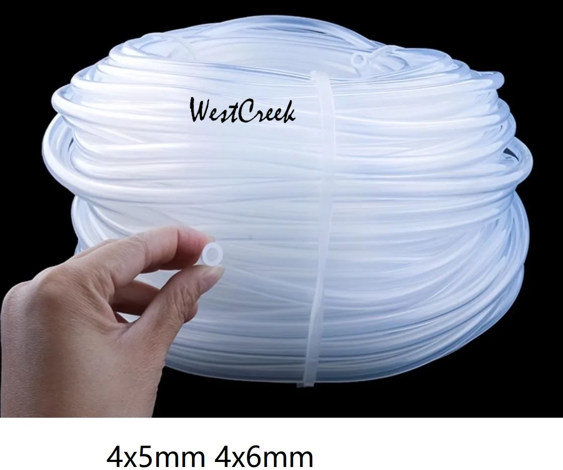 

WESTCREEK ID 4x5mm 4x6mm Transparent food grade silicone tube capillary silica gel hose silicon rubber tubing protective sleeve