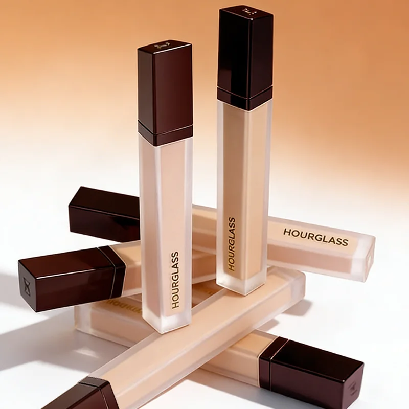 Corrector líquido de reloj de arena, control de aceite, ojeras que cubren las pecas, Corrector de alta gama, resistente al agua, maquillaje de piel Natural cosmético